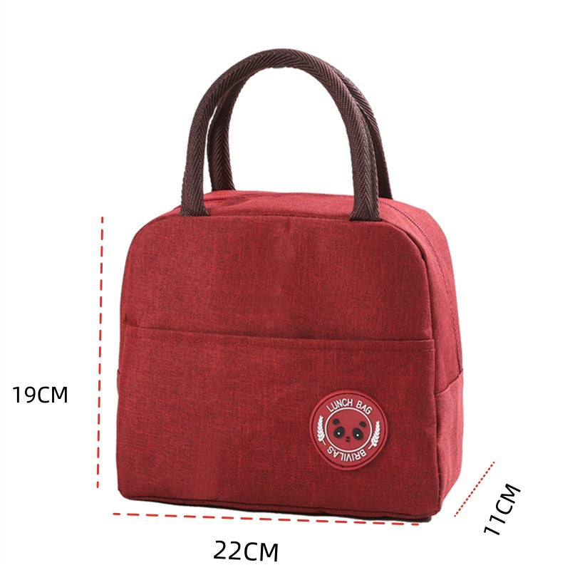 Large-capacity insulated folding lunch bag