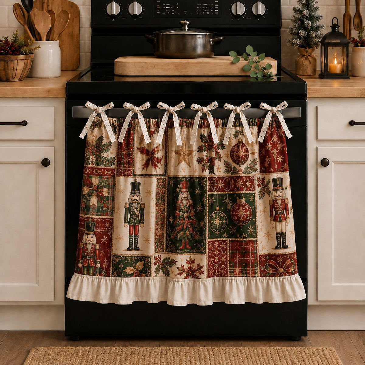 Kitchen Skirt Curtain for Oven and Appliances