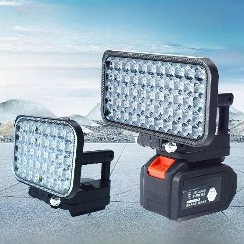 Portable Outdoor LED Work Light with Dual USB Charging