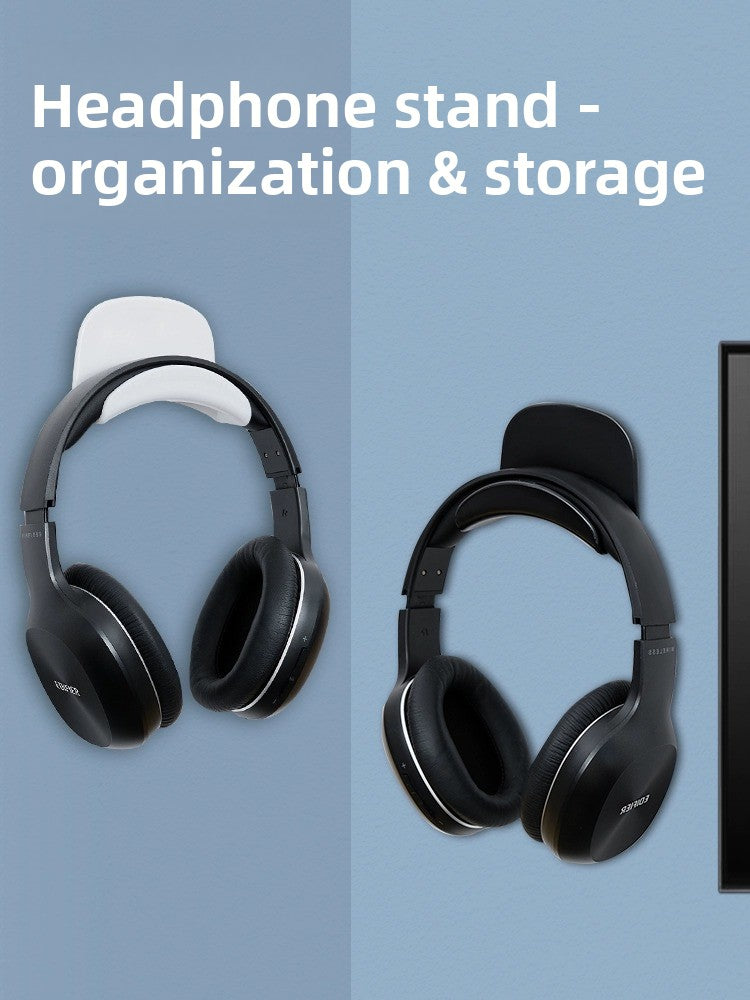 No-Drill Wall-Mounted Headphone Stand