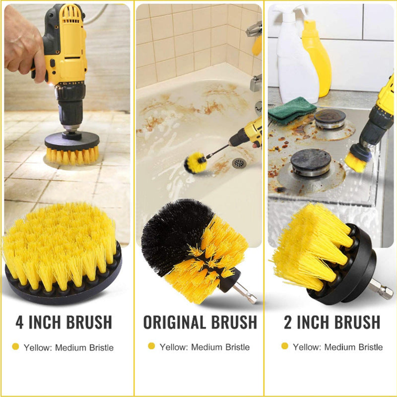 Electric Drill Cleaning Brush Head Set