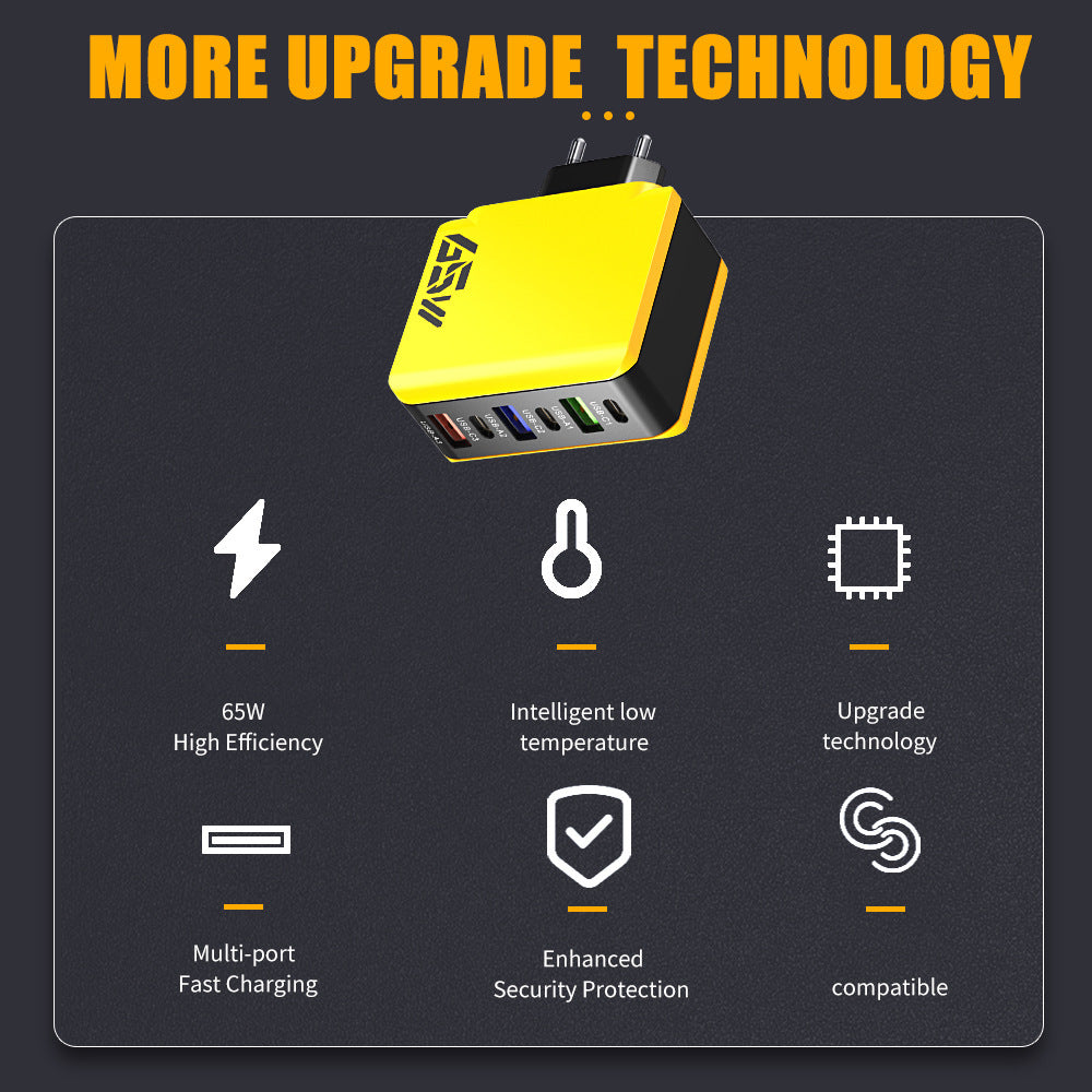 65W Multi Port USB PD Charger