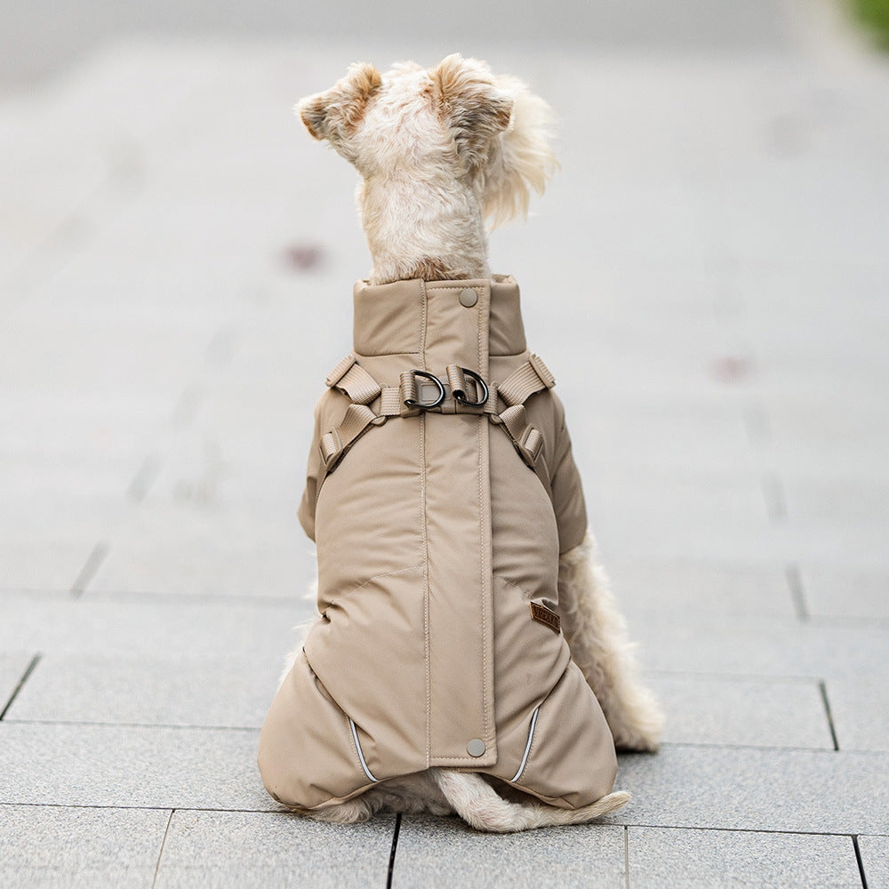 Waterproof Polyester Cotton-Padded Dog Coat