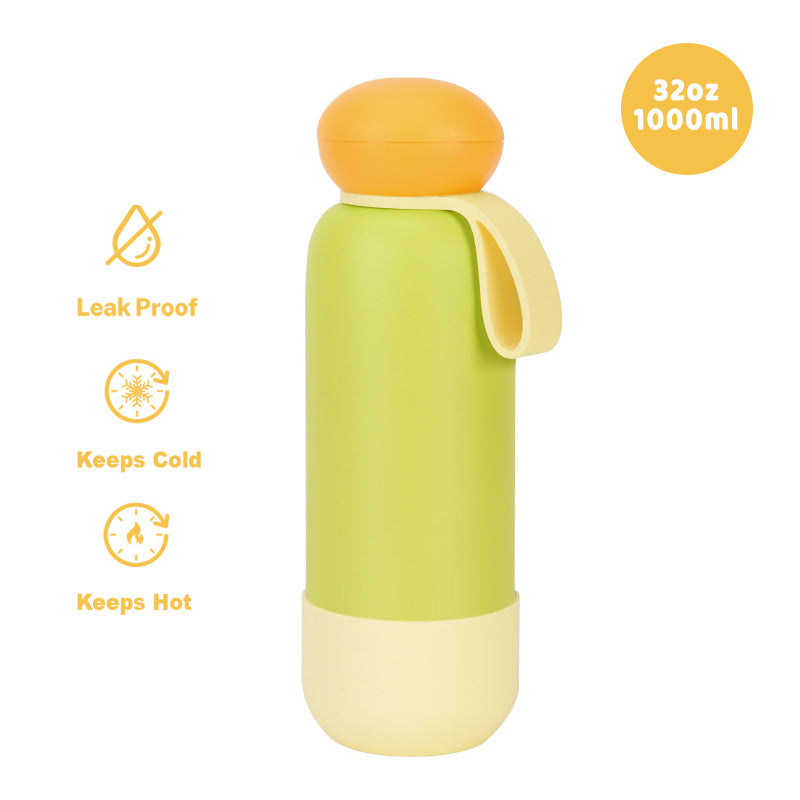 Large-capacity sports water bottle