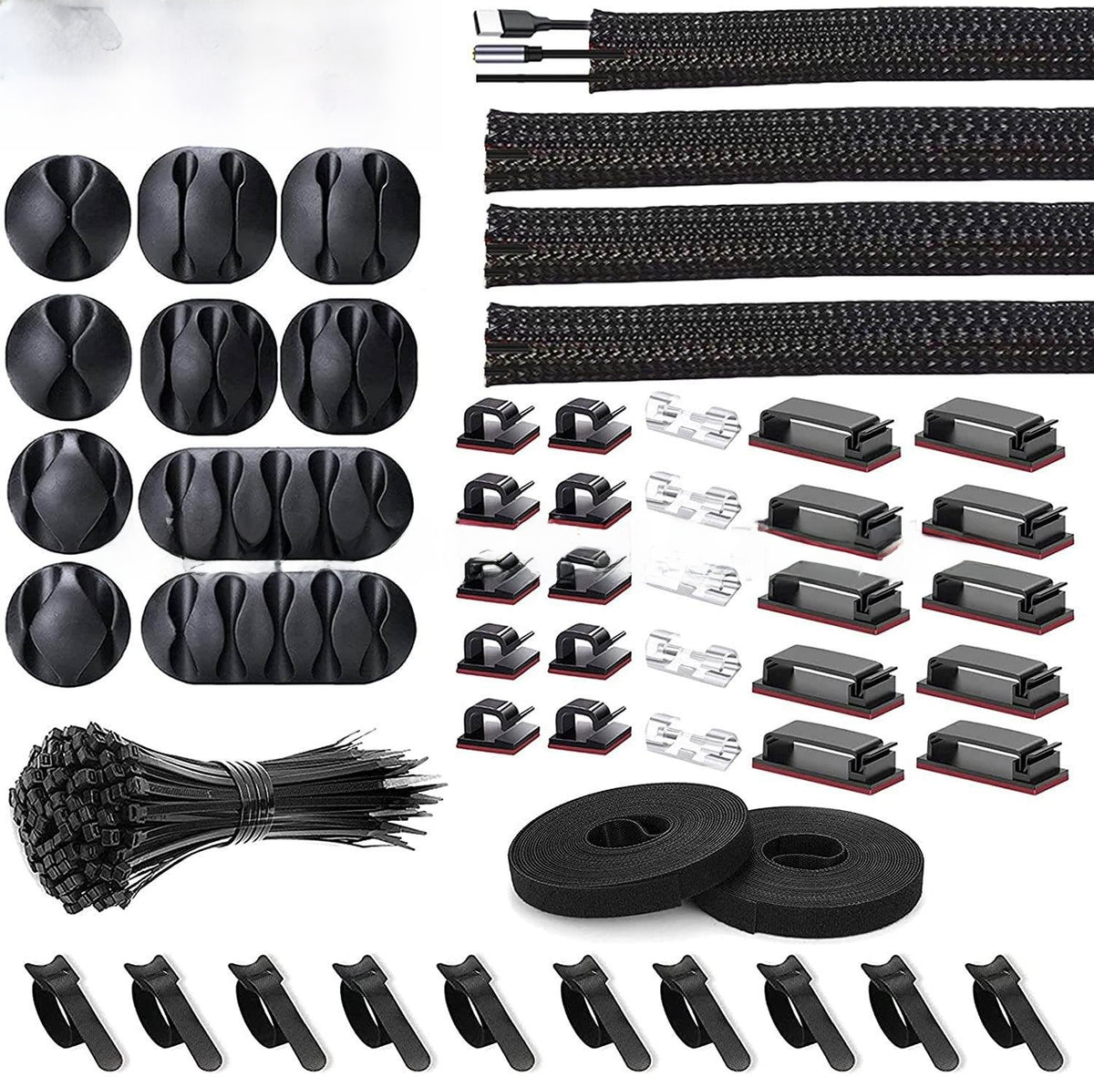 Self-Adhesive Cable Management Clips