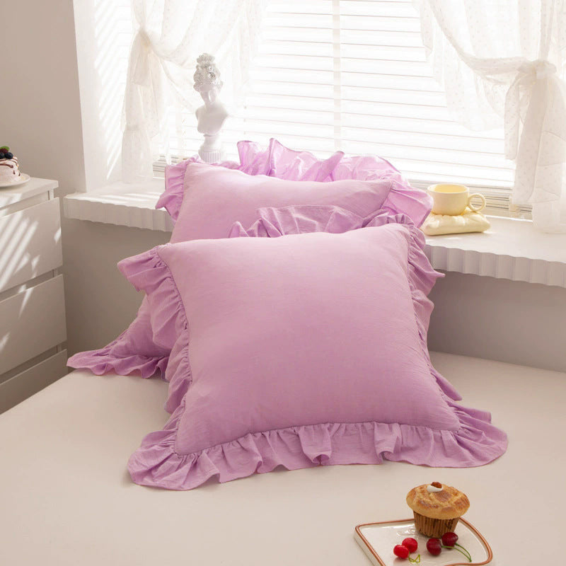 Solid color sofa throw blanket