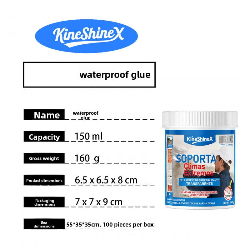 Transparent Waterproof Adhesive for Roof and Wall Repair