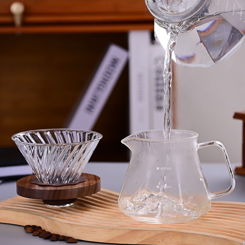 Glass coffee filter cup