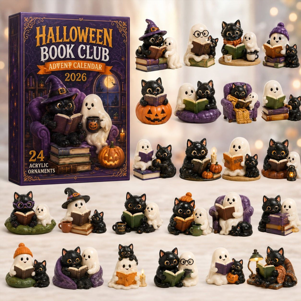 Christmas Countdown Calendar Blind Box Decoration Set