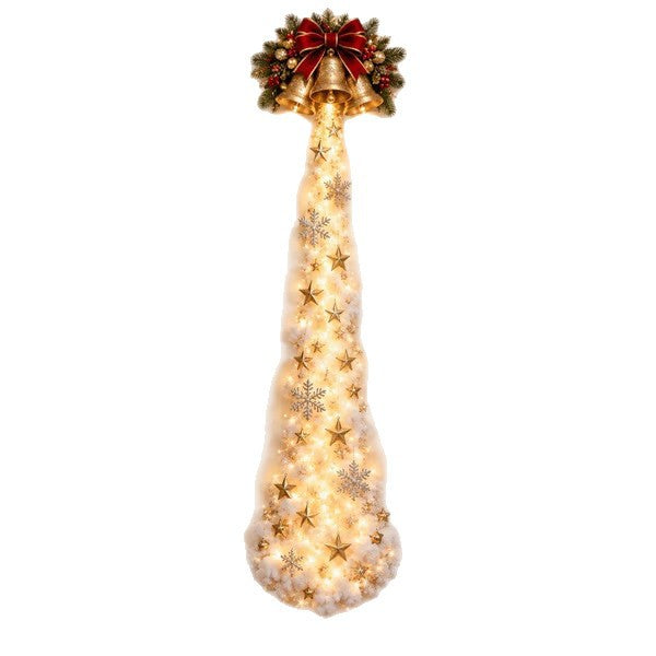 Wooden Christmas Spiral Wall Hanging Decor