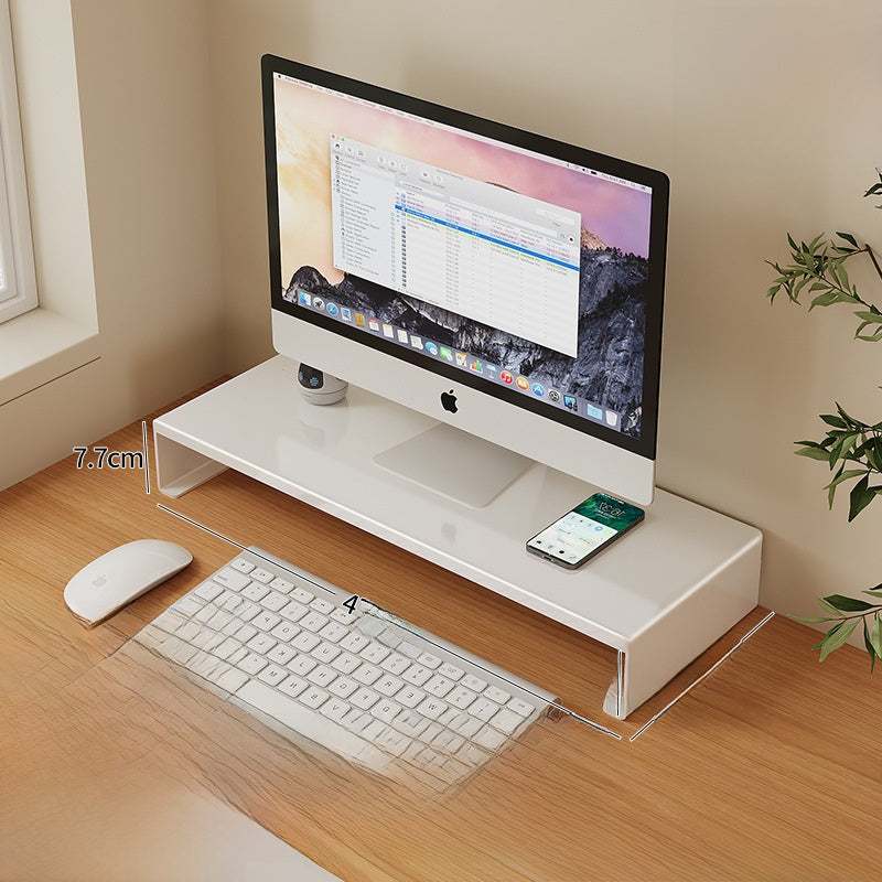 Adjustable Desktop Organizer with Drawer and Monitor Stand