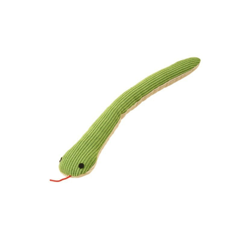 Simulation Snake Cat Teaser Toy with Crinkle Paper and Catnip
