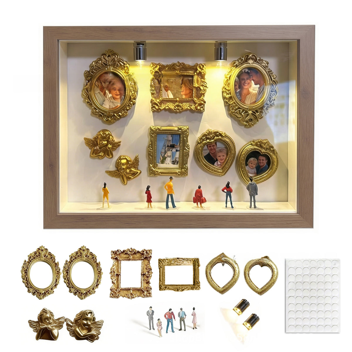 DIY Mini Museum Silhouette Box Photo Frame Set