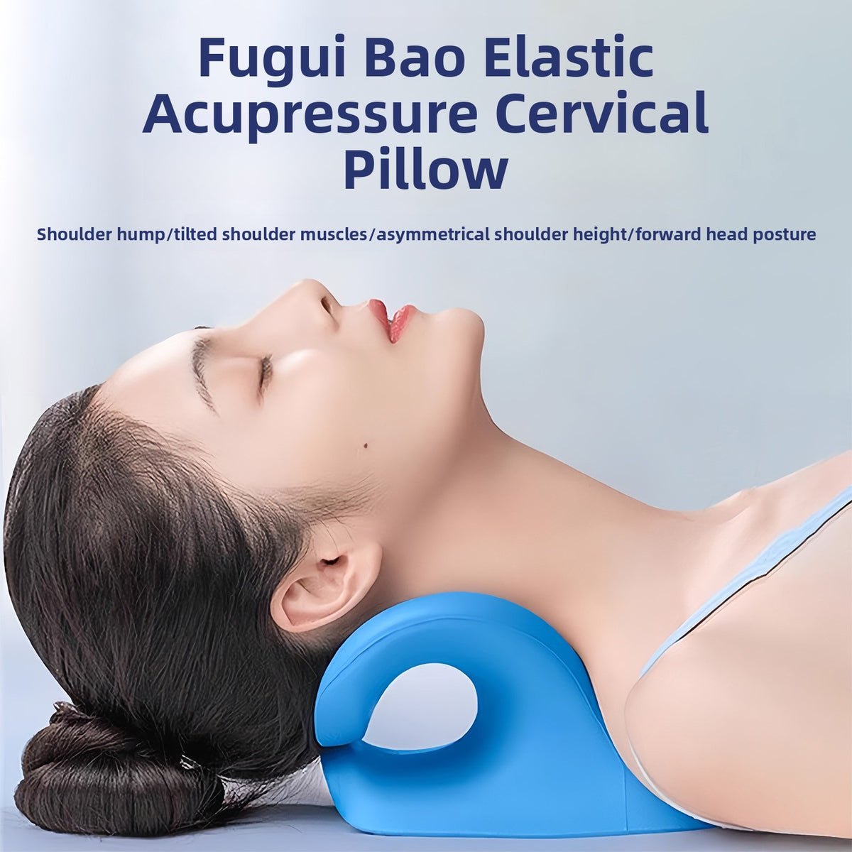 Massage pillow for the waist, back and neck