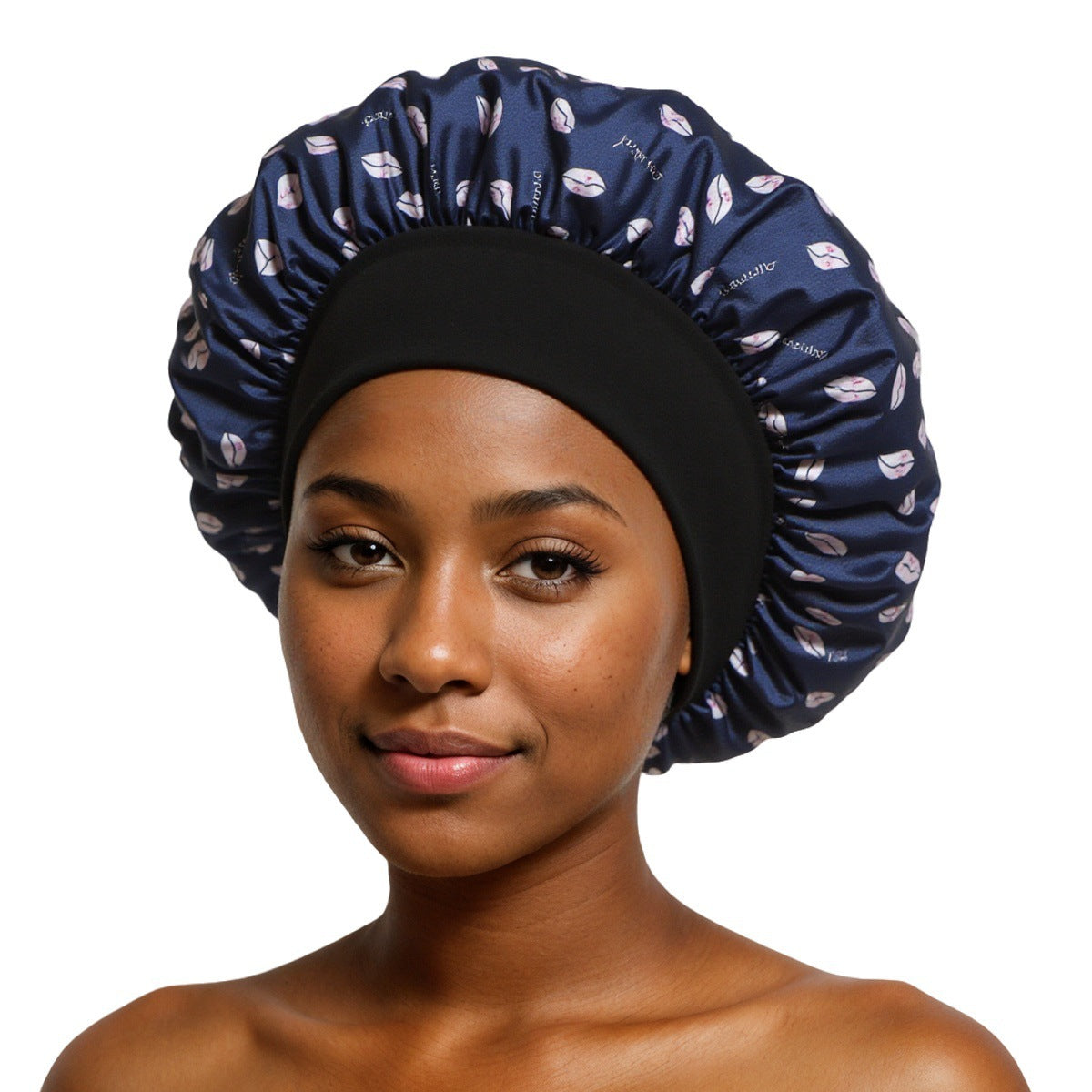 Satin Wide Brim Shower and Sleep Cap