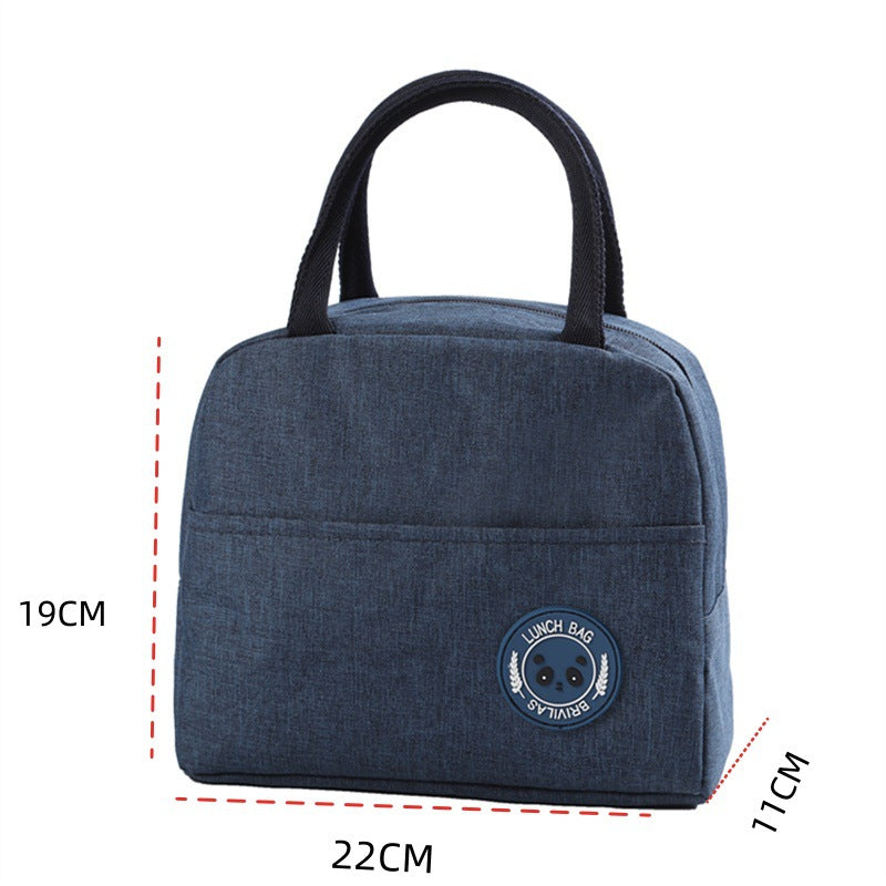 Large-capacity insulated folding lunch bag