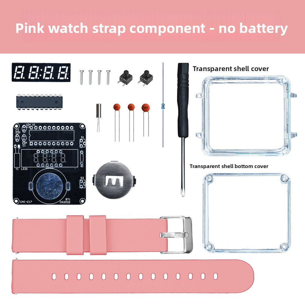 DIY LED Digital Watch Assembly Kit