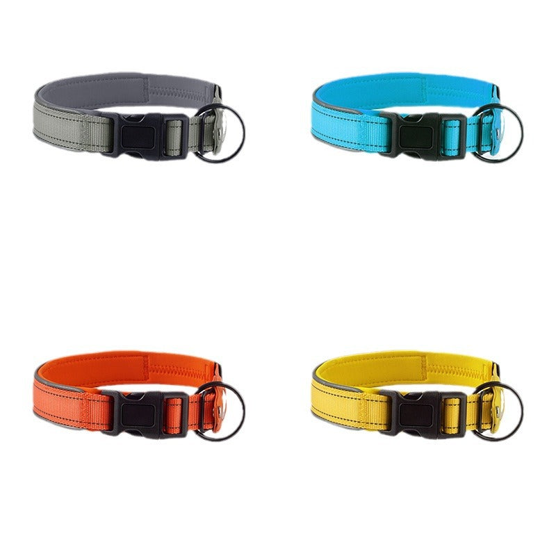 Nylon Pet Collar with Tracker Holder