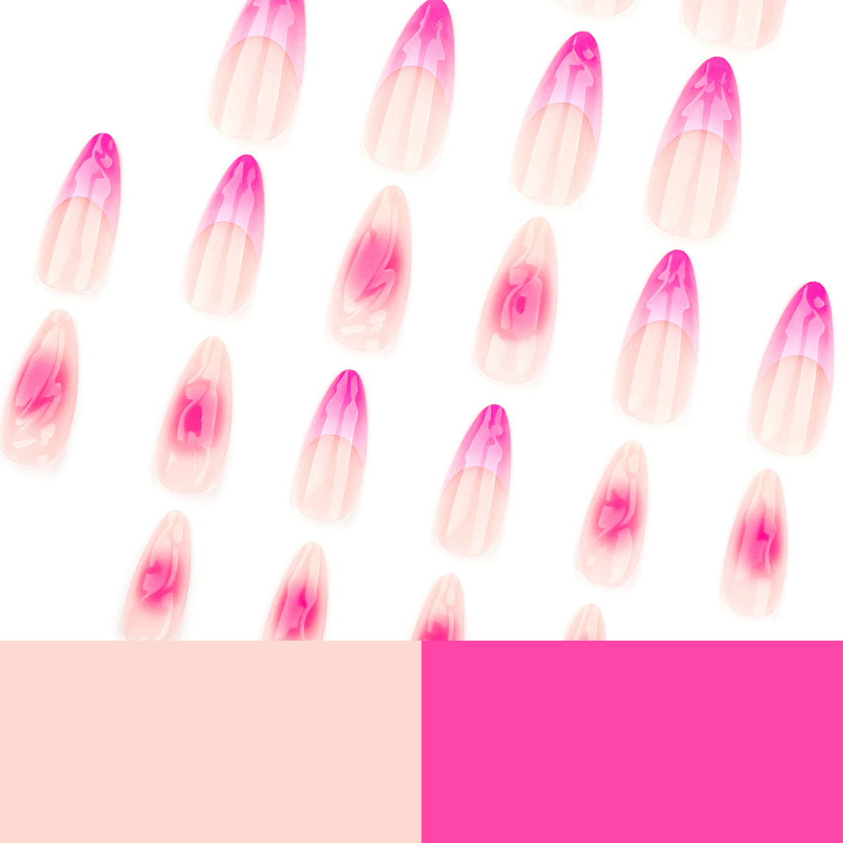 Ombre gradient wearable nail tips