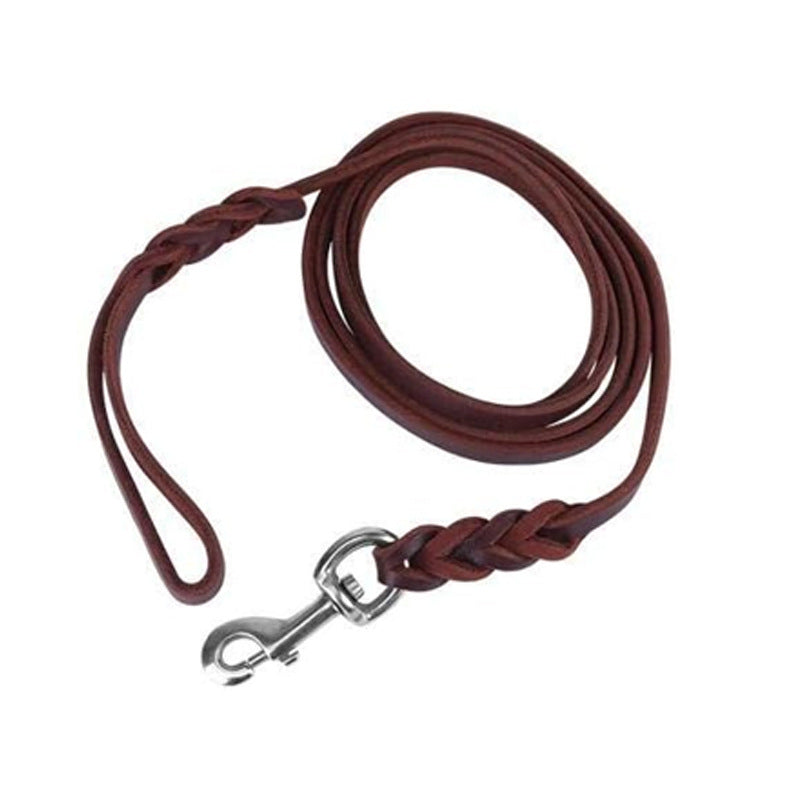 Durable Leather Braided Dog Leash