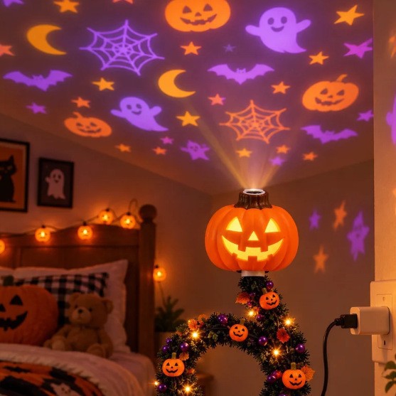 Decorative Projection Light with Interchangeable Lenses