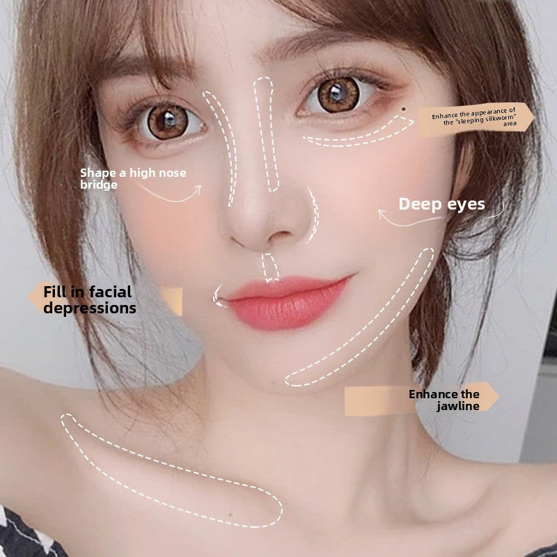 Dual-Ended Liquid Contour and Highlighter Stick