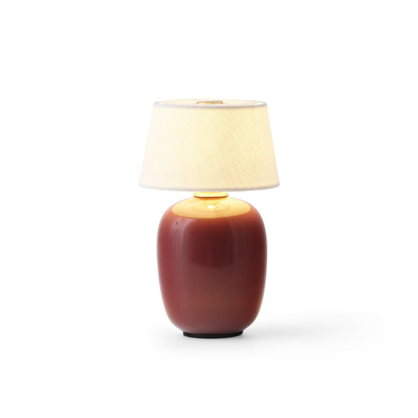 Ceramic Fabric Rechargeable Touch Control Table Lamp