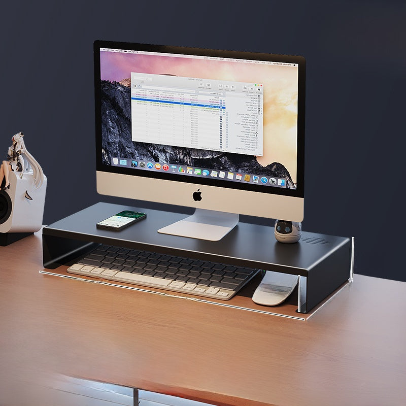 Adjustable Desktop Organizer with Drawer and Monitor Stand