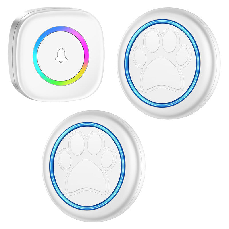 Waterproof pet touch wireless doorbell color