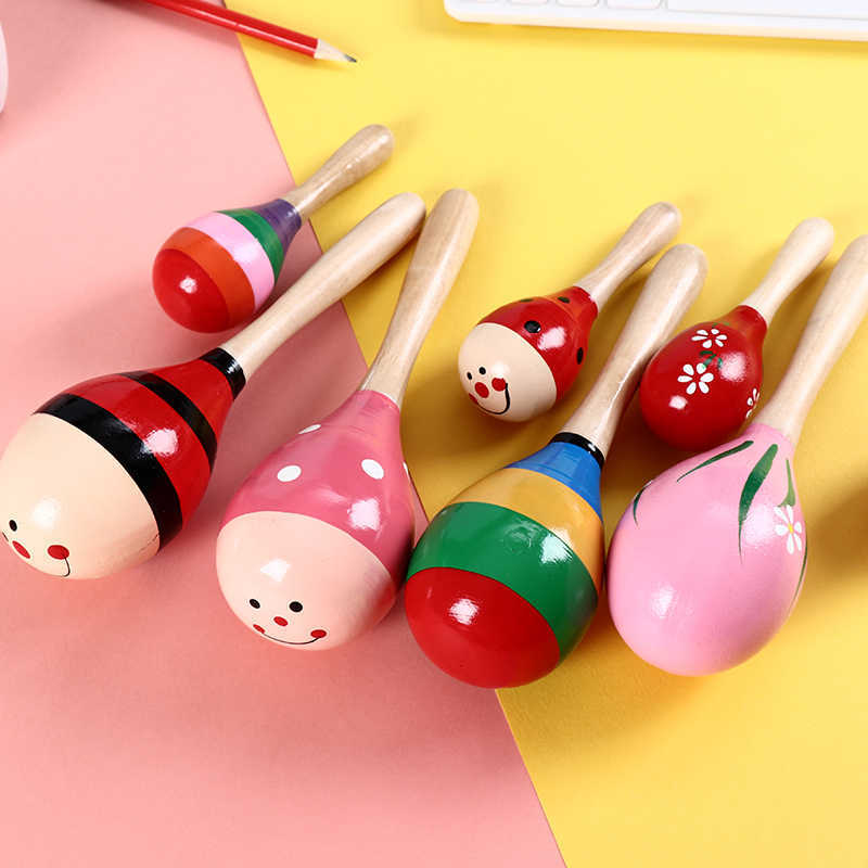 Wooden Sand Hammer Music Toy