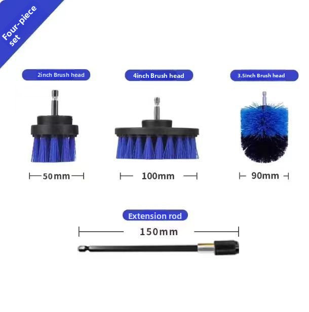 Electric Drill Cleaning Brush Head Set