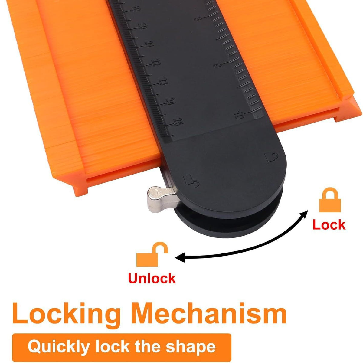 Curved Angle Measuring Tool for Woodworking