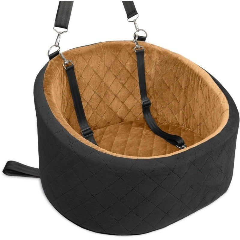 Portable Plush Dog Car Seat Nest Washable Pet Carrier