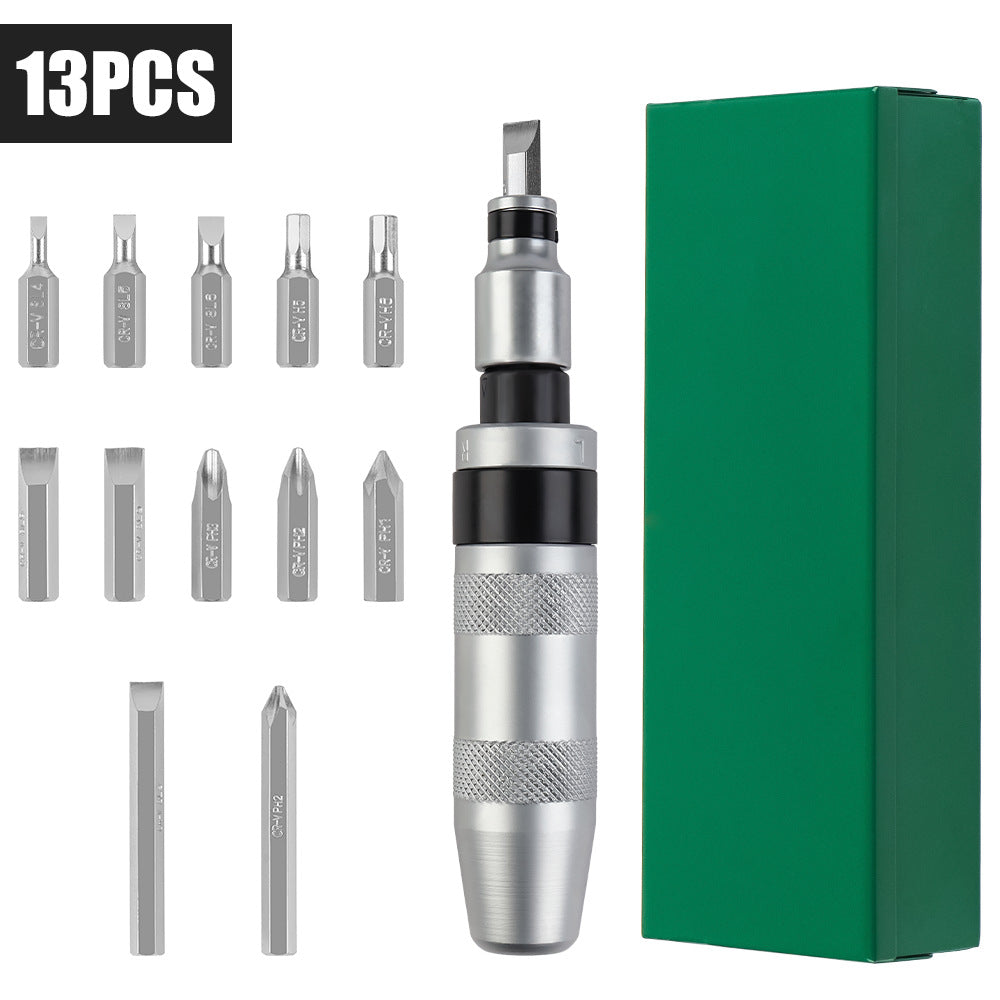 13-Piece Impact Screwdriver Set with Magnetic Bits
