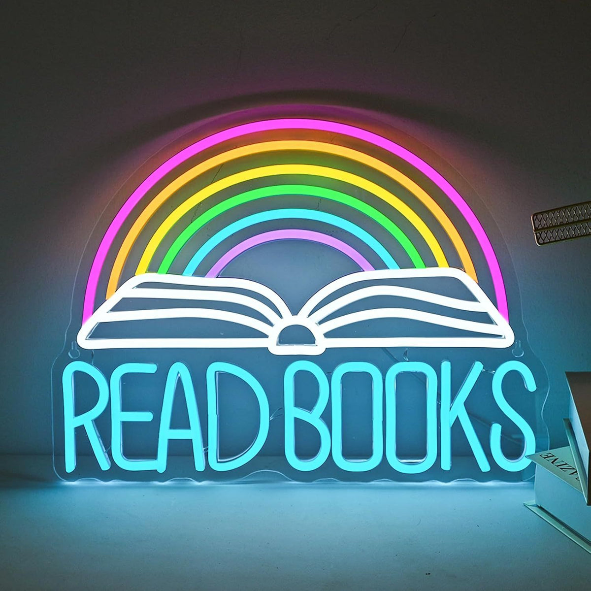 Dimmable LED Reading Neon Sign Wall Decor Light