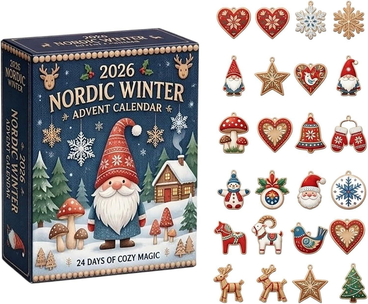 Christmas Advent Calendar Acrylic Blind Box Decoration Collectible Toy