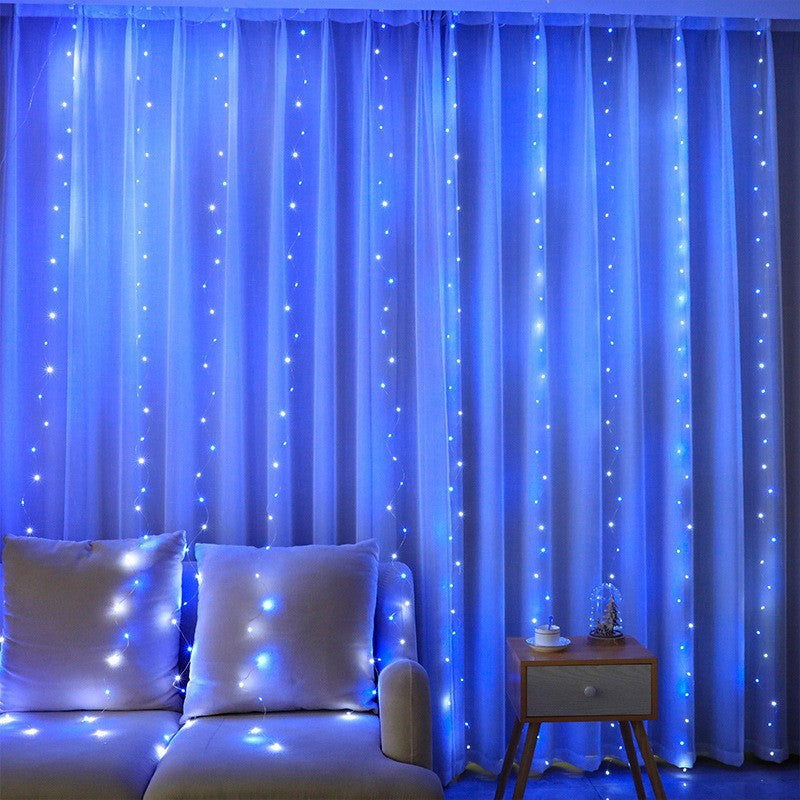 LED copper wire curtain lamp Christmas