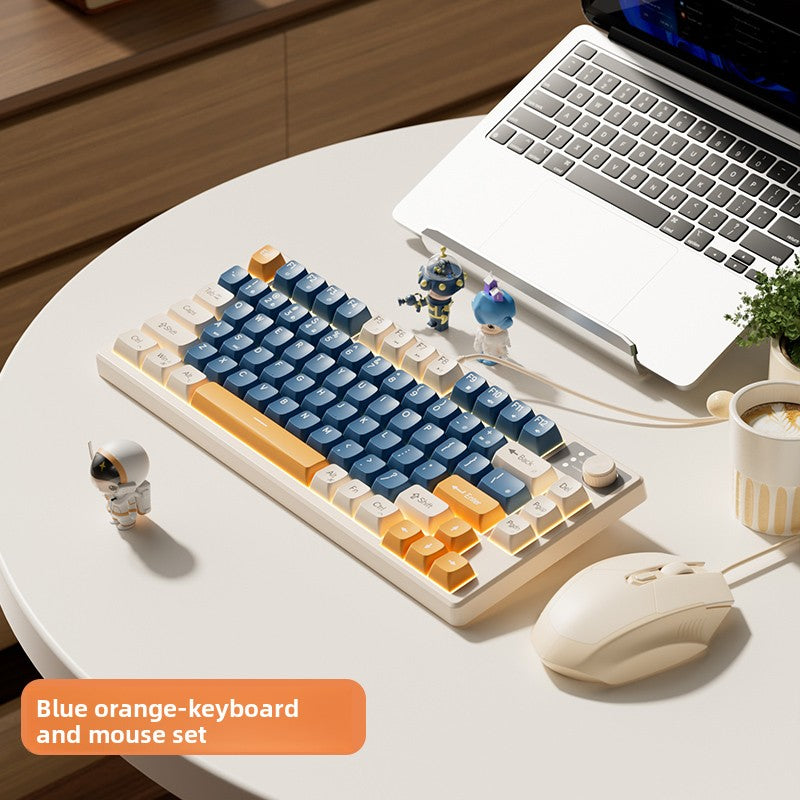 Mechanical Feel Silent Keyboard and Mouse Combo