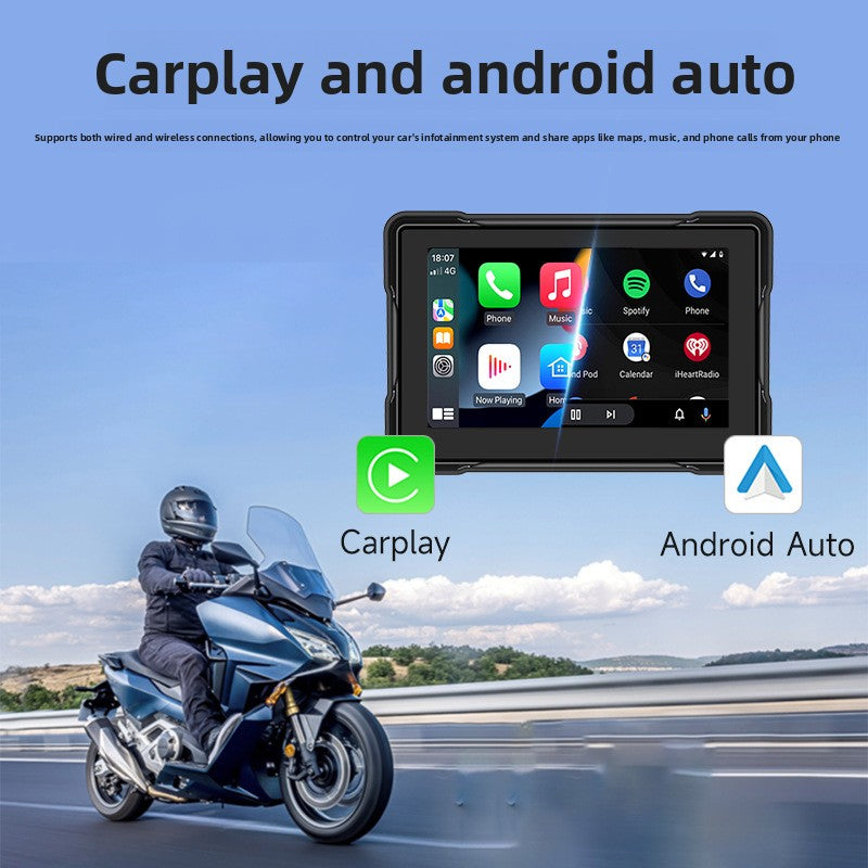 5 Inch Motorcycle CarPlay Navigator Recorder