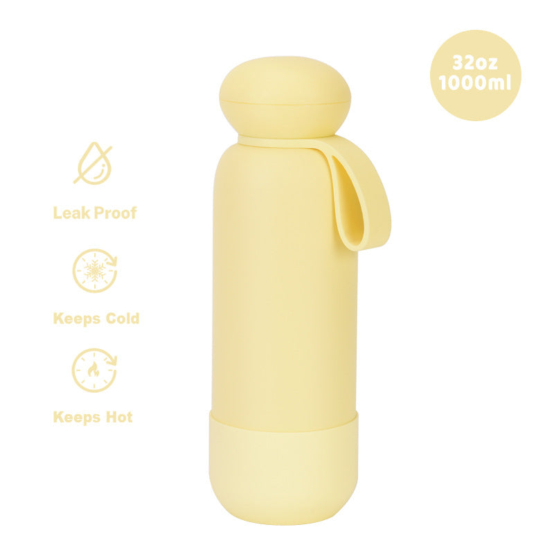 Large-capacity sports water bottle