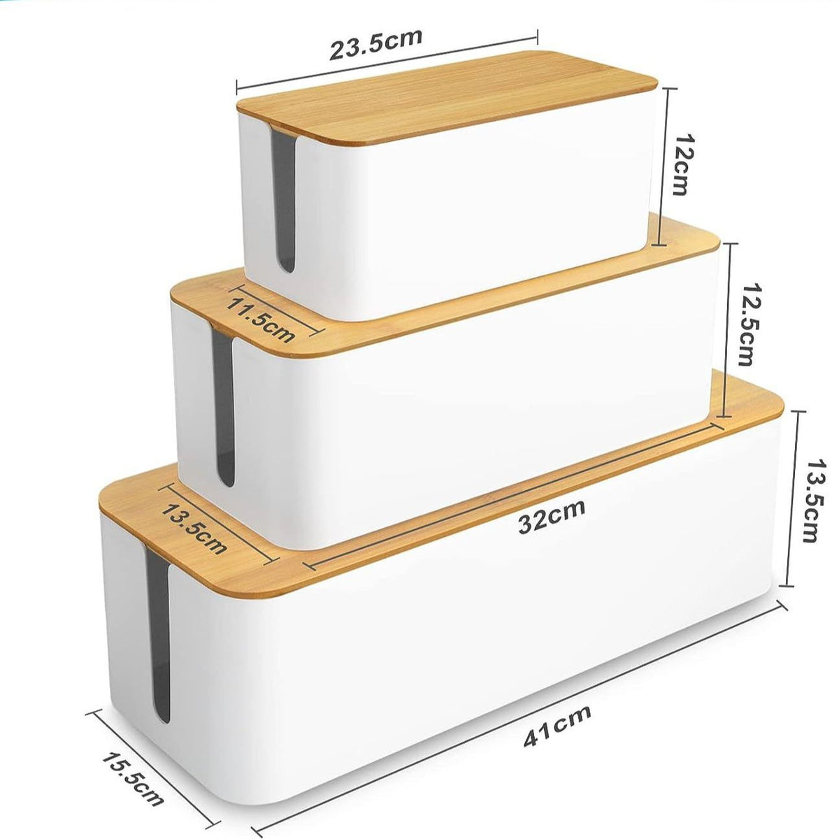 Power Strip Cable Management Box