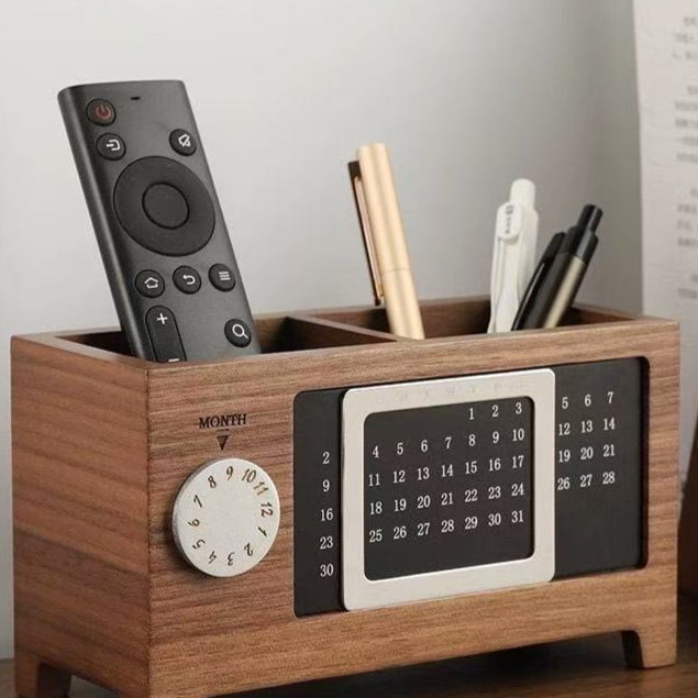 Wooden desktop organizer