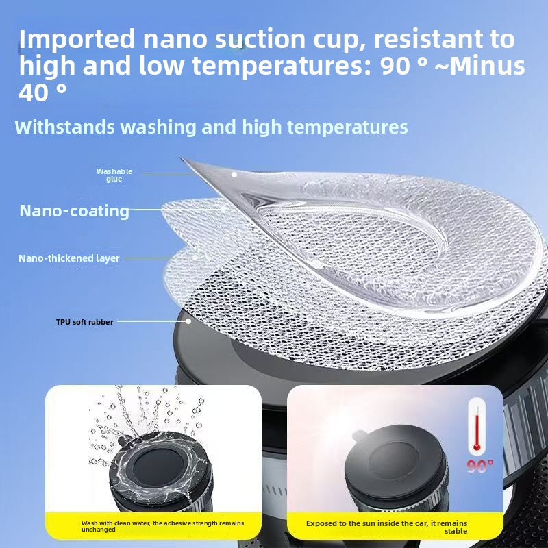 Adjustable Magnetic Car Phone Holder Suction Cup Mount