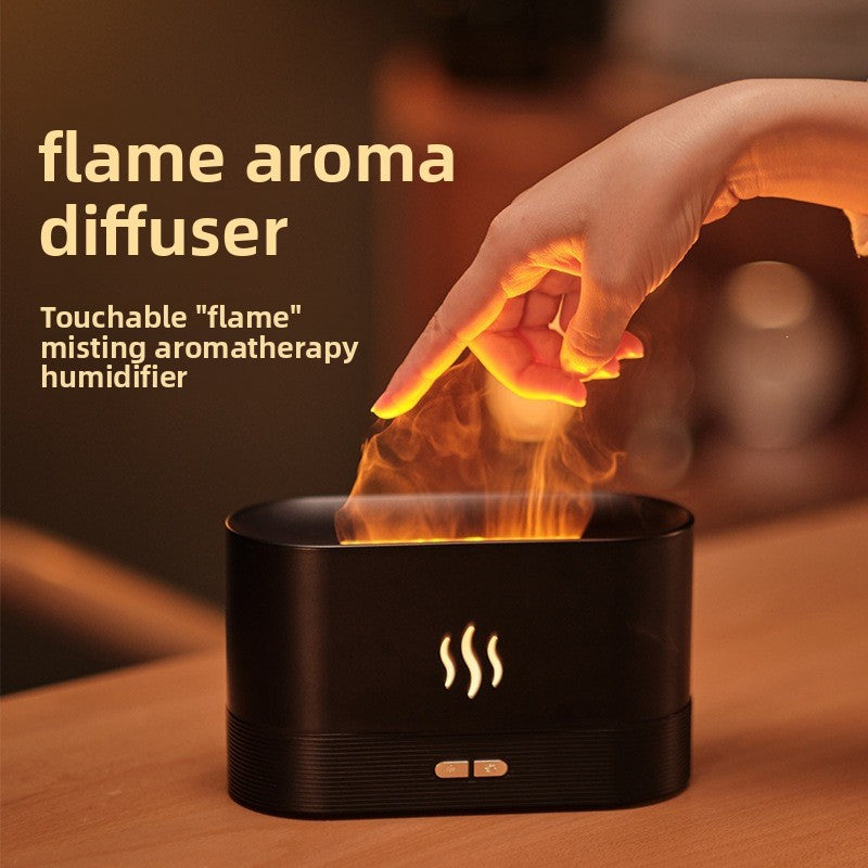 Simulated Flame Aromatherapy Diffuser with Humidifier Function