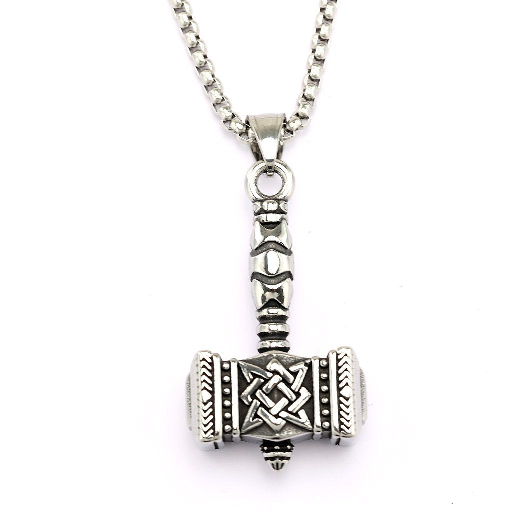 Vintage Viking Hammer Pendant Necklace