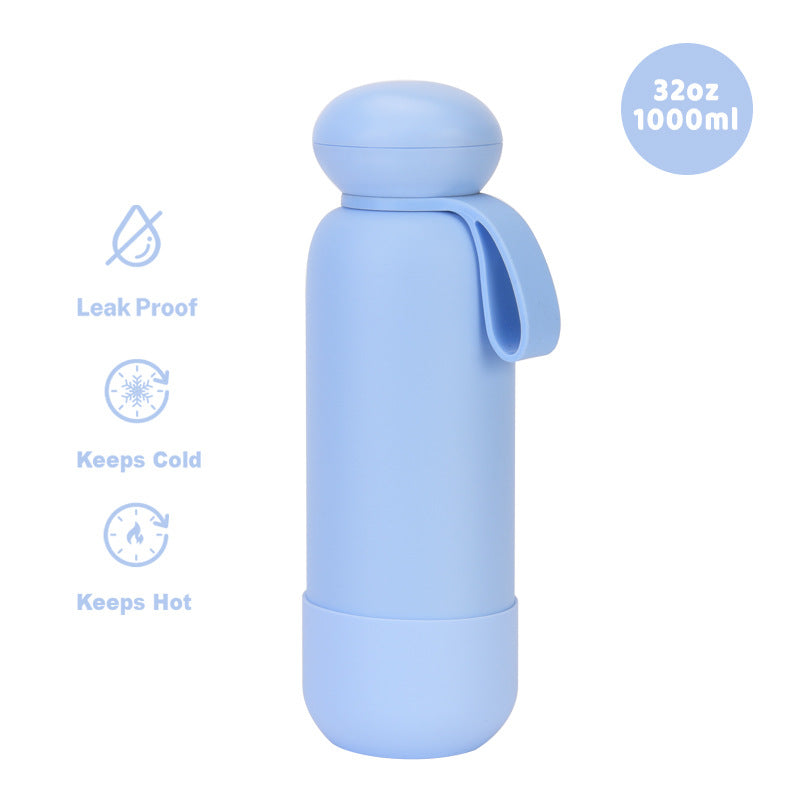 Large-capacity sports water bottle
