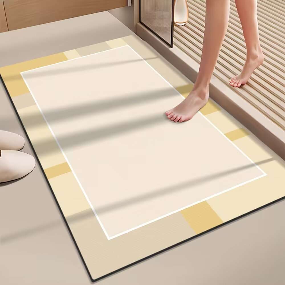 Minimalist Diatomaceous Earth Bath Mat