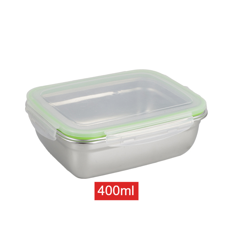 304 Stainless Steel Stackable Food Storage Container with Lid