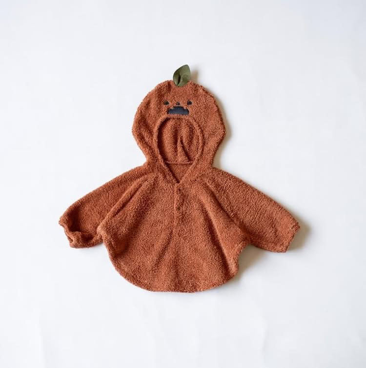 Childrens Halloween Plush Hooded Sweatshirt