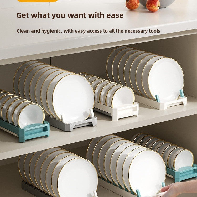 Kitchen Pull Out Dish Drainer Storage Rack